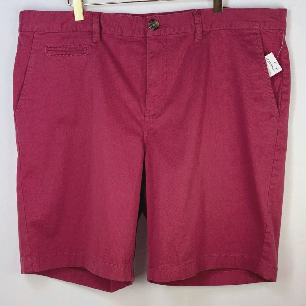 Men's Shorts Red Size 40 Chino Slim Fit Cotton Inseam 9" NWT 14th & Union